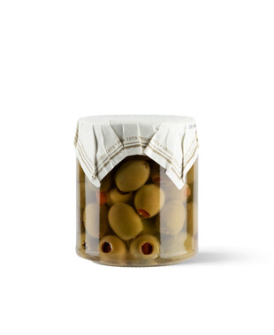 Oliven mit süßer Pfeffer