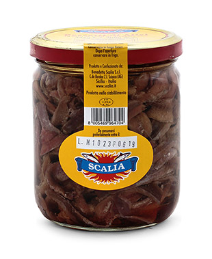 Pezzetti di Alici in olio di girasole 33%