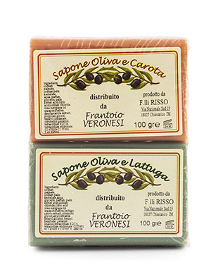 Saponette 2x100 g Oliva e Lattuga - Oliva e Carota